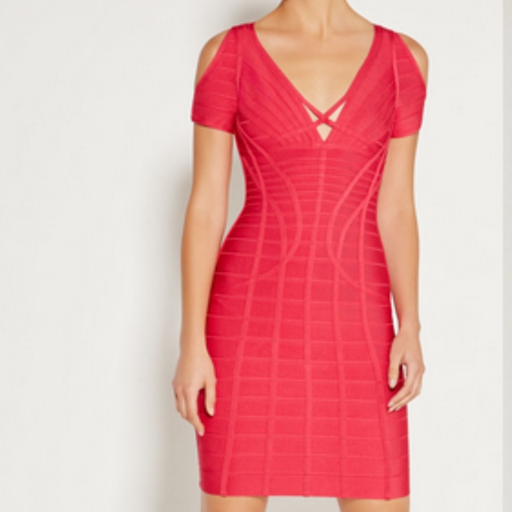 Herve Leger Kyle Novelty Bandage Bodycon Dress NEW - Picture 2 of 9